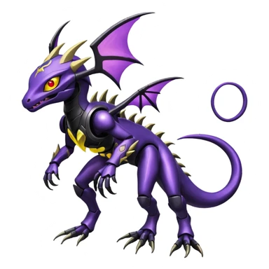 Genesect-Salandit-Lunala-Fakémon-hybrid-creature (full body)  sticker