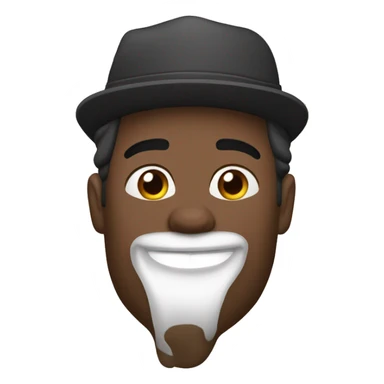 Moreno, pelo negro, con gorra para atrás,  sticker