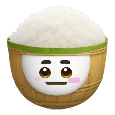 happy sticky rice sticker