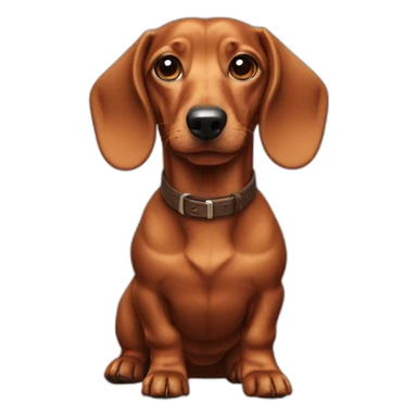 A dachshund shooting skeet sticker