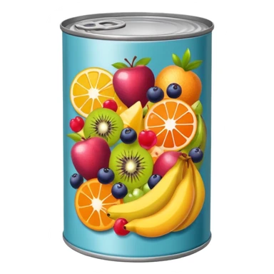fruit salad can sticker