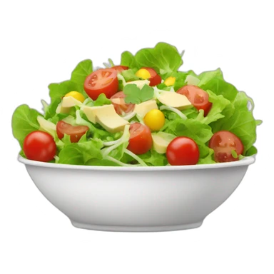 chat qui mange une salade sticker