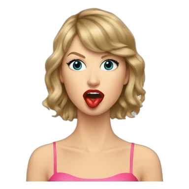 taylor-swift-mouth-bbc sticker