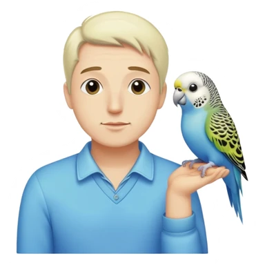 Man in his budgies sticker