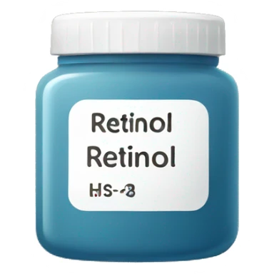 
jar labeled retinol sticker
