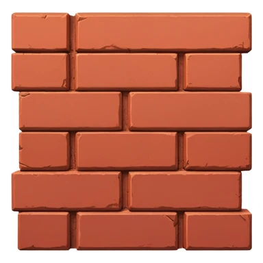 One line two bricks in right and left horizontal  sticker