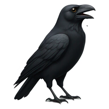  crow smokes a cigarette sticker