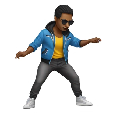 skintight outfit breakdancer sticker