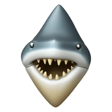 shark tooth fossil sticker