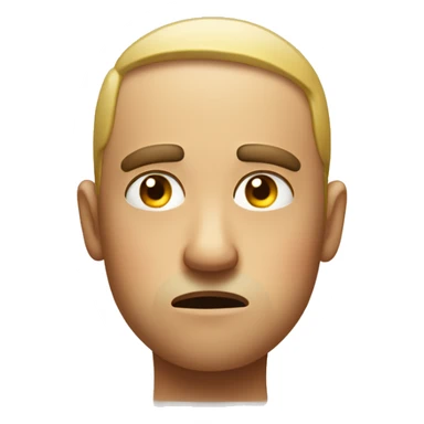 mildly concerned face with sweat sticker