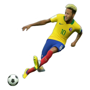 Neymar falling on the pitch sticker