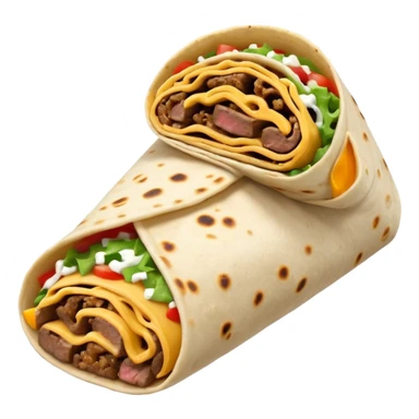 Steak and cheese burrito  sticker