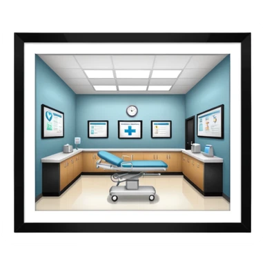 hospital reception sticker