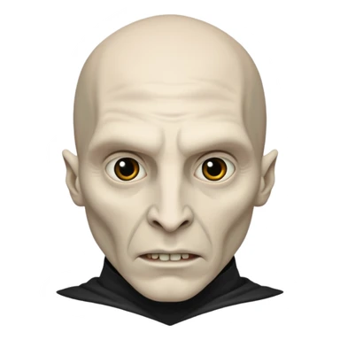 Voldemort’s casting Abada kedavra with two nose-slits instead of nose  sticker