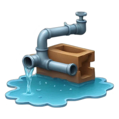 Pipe water leak sticker
