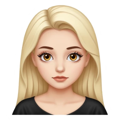 A girl who bats her eyelashes proudly sticker