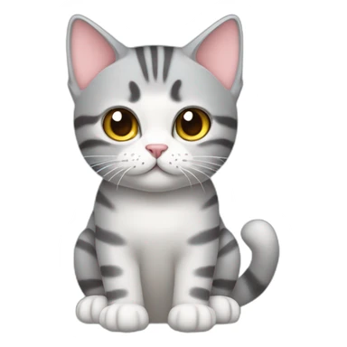 cat-American shorthair cathands-whole body-Wash your hands sticker