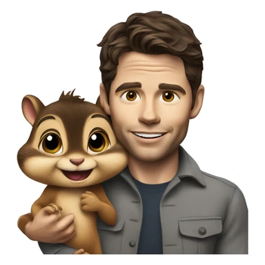 James marsden with chipmunk sticker