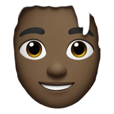 Black high school football player with dreads in black and royal blue uniform sticker