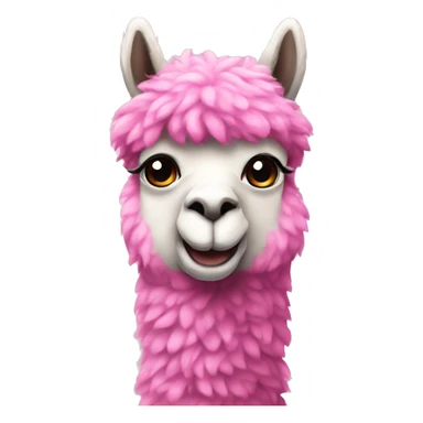 Pink Alpaca  sticker