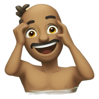 Pessoa boiando em uma boia ma piscina  sticker