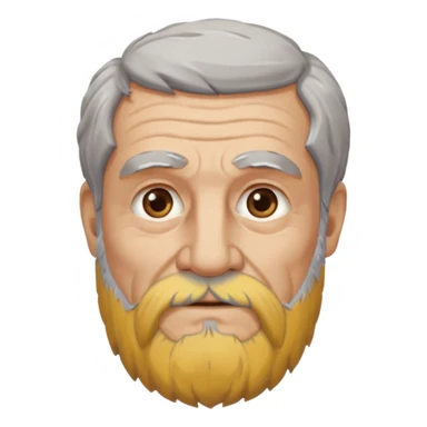 ancient greek old man sticker