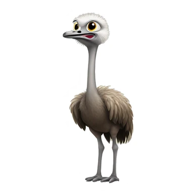 Ostrich standing right sticker