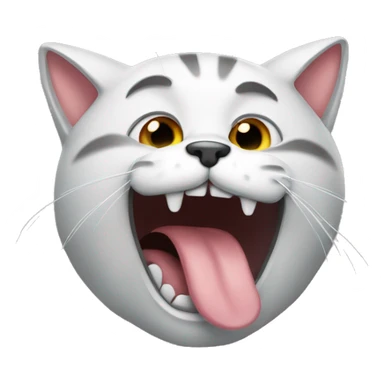 Cat throw up  sticker