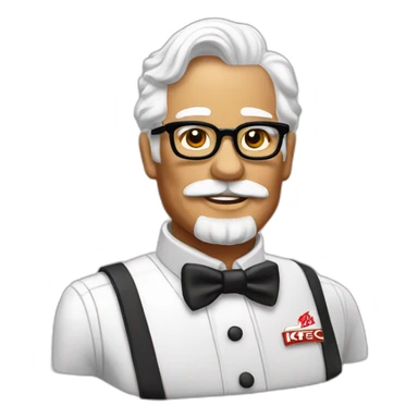 Colonel Sanders KFC sticker