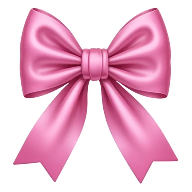 A cute pink bow emoji sticker