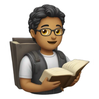 person opening a book sticker