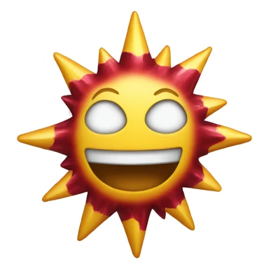 Estrella color granate  sticker