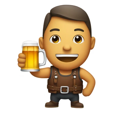 A liver drinking a beer sticker