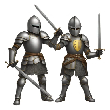 Dueling knights emoji sticker