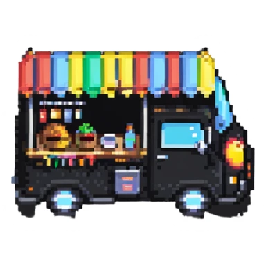 simple food truck sticker