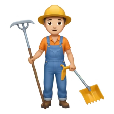 man plowing a field sticker