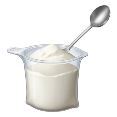 Little ziploc bag of white powder and a spoon sticker