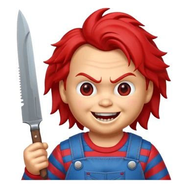 Un emojin de chuky sticker