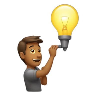 L'amour avec une lampe sticker