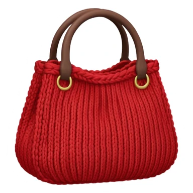 red Knitted Bag sticker