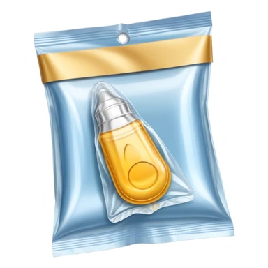 Condom in wrapper sticker