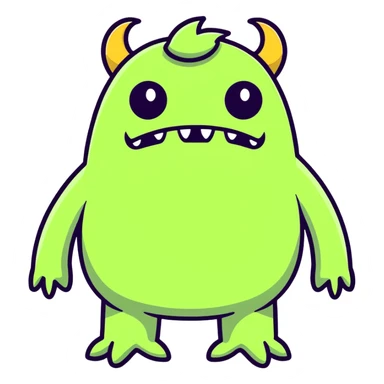 Ugly monster  sticker