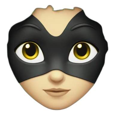 chat noir avec des yeux vert sticker