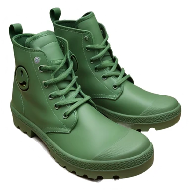 Original Palladium pampa Mens Low Boot Green Low Under Heels sticker