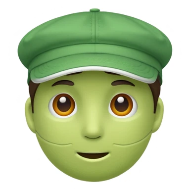 green tennis hat sticker