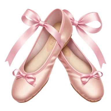 pastel pink ballet shoes sticker