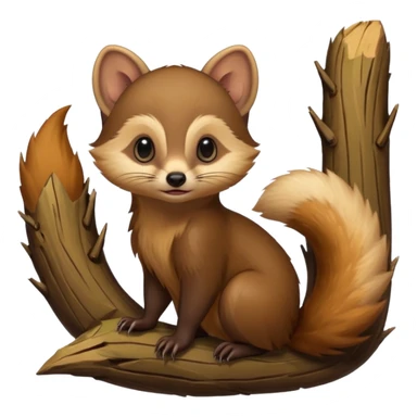 European pine marten sticker