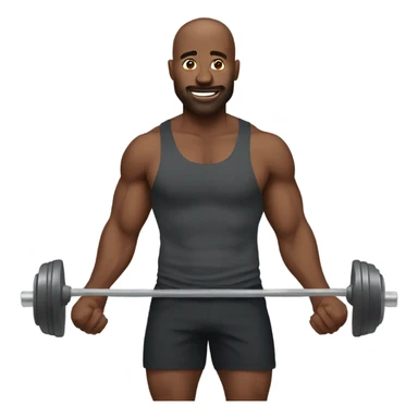 man at the gym sticker