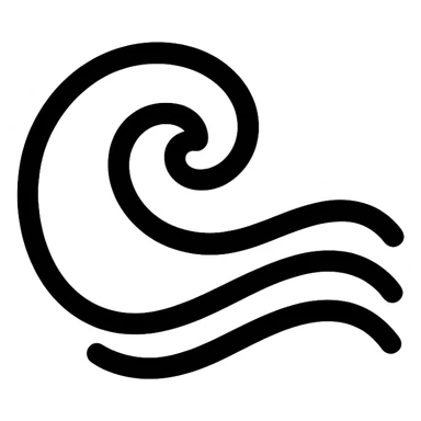 Ocean wave icon for Notion sticker