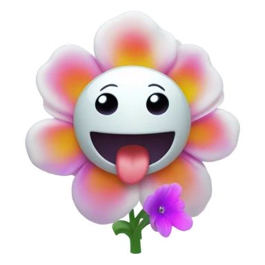 ghost scared of flower sticker